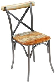 Cadeiras de jantar 2 pcs madeira recuperada maciça