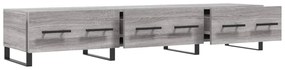 Móvel de TV 150x36x30 cm derivados de madeira cinzento sonoma