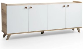 Console Sumer – Carvalho Branco – 180x77,8x41 cm