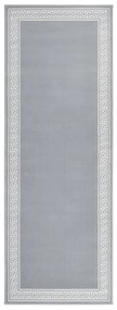 vidaXL Passadeira 80x200 cm polipropileno cinzento com padrão