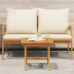 Mesa Lateral 45x45x40 cm Madeira Maciça Acácia