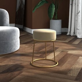 vidaXL Banqueta redonda veludo cinzento-escuro