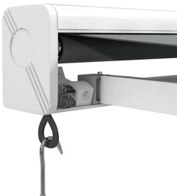 Toldo retrátil 4x3 m tecido e alumínio antracite