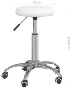 Cadeira de jantar couro artificial branco