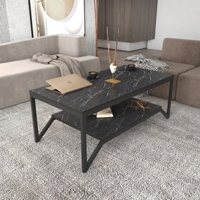 Mesa de Café Flora - Preto - 120x60x45,8 cm