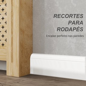 Cobertura de Radiador "Nordic" – MDF – 78x19x82 cm – Carvalho