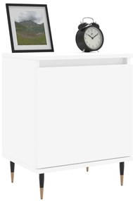 Mesas de cabeceira 2pcs 40x30x50 cm derivados de madeira branco