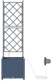 Jardineiras de Jardim 1 pc Cinzeto 40 x 40 x 142 cm Plástico