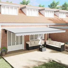 Toldo Manual Antracite 6 x 3 m Metal