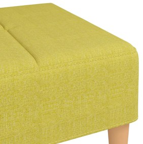 Apoio de pés 78x56x32 cm tecido verde