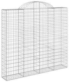 Cestos gabião arqueados 9pcs 200x50x180/200cm ferro galvanizado