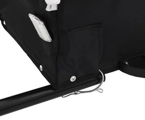 Reboque para bicicleta 30 kg ferro preto