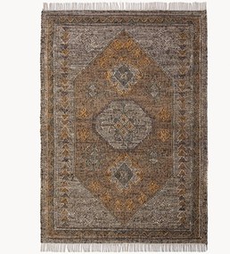 Tapete artesanal de tecelagem plana Marra Vintage