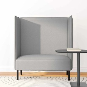 Sofá Alto Cinza Claro 109x56x121 cm Fabrics