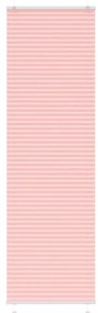 vidaXL Rosa Plissada Cega 65x200 cm Largura Tecido 64,4 cm Poliéster