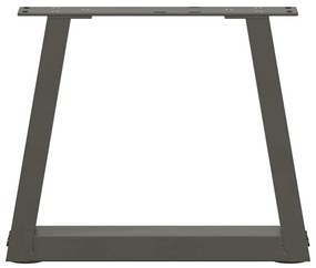 Pés para mesa de centro em V, 2 peças, antracite, 30x(30-31,3) cm, aço
