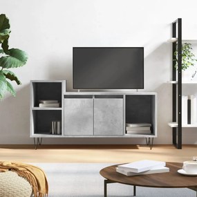 vidaXL Móvel p/ TV 100x35x55 madeira processada cinzento cimento