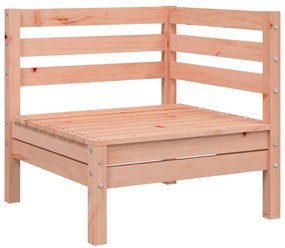 Sofás de canto para jardim 2 pcs madeira de douglas maciça