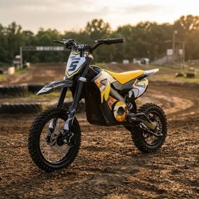 Motocross elétrica para crianças Motors Gazelle 1000 W Amarela