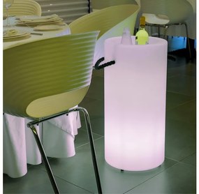 BALDE GELO PORTA GARRAFAS PALMA 70 COM LUZ COM LUZ RGB SOLAR + BATERIA RECARREGÁVEL E CONTROLO REMOTO HOTEL, BAR, RESTAURANTE, JARDIM, TERRAÇO