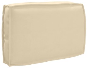 vidaXL Almofada de Palete para Encosto Bege 60x40x12 cm em Tecido Oxford