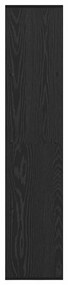 Gabinete de Livros Carvalho preto 137,5 x 29 x 137,5 cm