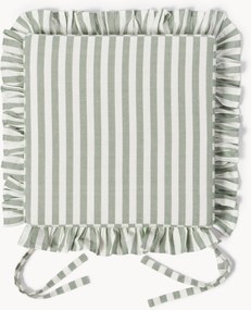 Almofadas de assento às riscas Ivette, conjunto de 2