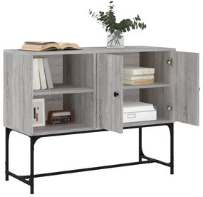 Aparador 100x40x79,5 cm derivados de madeira cinzento sonoma