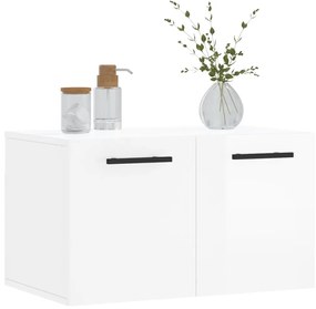 Armário parede 60x36,5x35 cm derivados madeira branco brilhante
