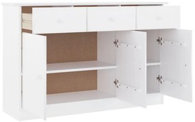 Aparador ALTA 112x35x73 cm madeira de pinho maciça branco