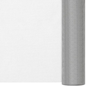 Rede de malha 80x2000 cm aço inoxidável prateado