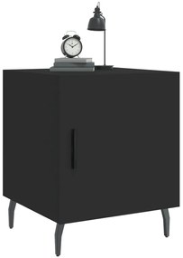 Mesa de cabeceira 40x40x50 cm derivados de madeira preto