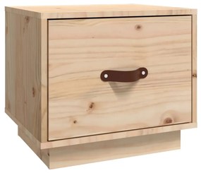 Mesa de cabeceira 40x34x35 cm madeira de pinho maciça