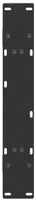 Pés para mesa de jantar em formato A, 2 peças, preto, 70x(72-73) cm, a
