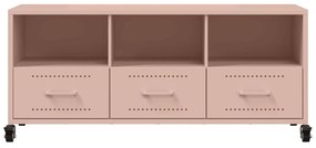 Móvel de TV 100,5x39x43,5 cm aço rosa