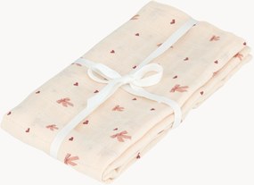 Lençol envolvente em algodão orgânico Bows