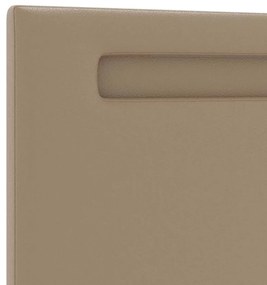 Cabeceira vidaXL Design Simples Cappuccino 160 cm em Couro Sintético