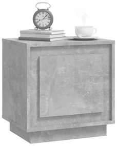 Mesas cabeceira 2pcs 44x35x45cm derivados madeira cinza cimento