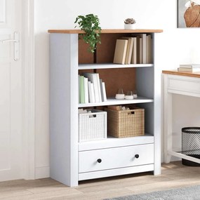 vidaXL Estante 80x35x110 cm madeira de pinho maciça Panama branco