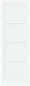 Porta Deslizante vidaXL com Conjunto de Acessórios Branca 78x232 cm Ma