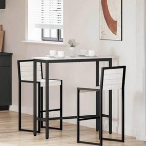 vidaXL mesa Branco 100 x 40 x 101 cm Madeira de Engenharia e Aço