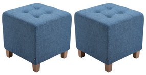 Conjunto de 2 bancos Pharao 46 x 45 x 45 cm Azul