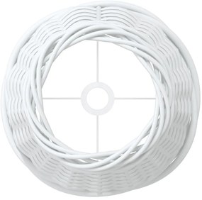 Abajur Ø15x12 cm vime branco