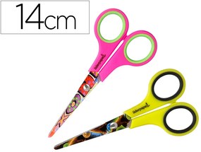 Tesoura Escolar Hip Hop 14 cm Unidade