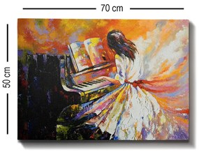 Pintura Decorativa em Tela 106224 – Multicolor – 50 x 70 cm