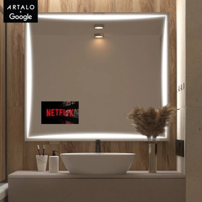 Espelho LED SMART com iluminação M5 premium + SmartScreen with Google TV