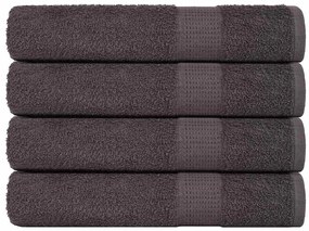 vidaXL Toalhas FROGN 4 pcs 100x200 cm 360 g/m² antracite