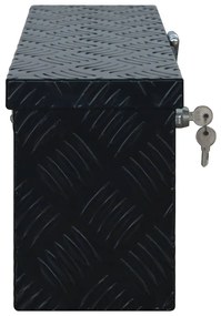 Caixa de alumínio 485x140x200 mm preto