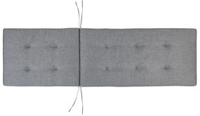 Almofada complementar para espreguiçadeira 192 x 56 x 5 cm cinzento CESANA Beliani