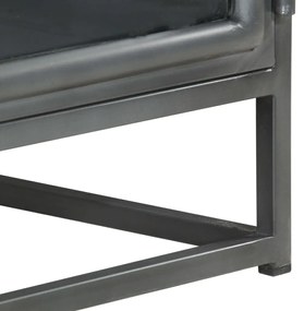 Mesa de centro 90x50x35 cm madeira de acácia maciça cinzento